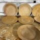 Serie de 7 assiettes en bois