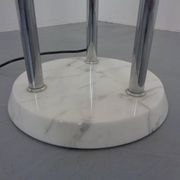Arianna Floor Lamp in Marble and Handblown Glass by Bruno Gecchelin for Oluce, Italy, 1970s