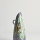 Mid-Century Modern Stoneware Vase with Sgraffito and Butterflies. Sweden, 1950s