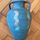 Turquoise terracotta jar