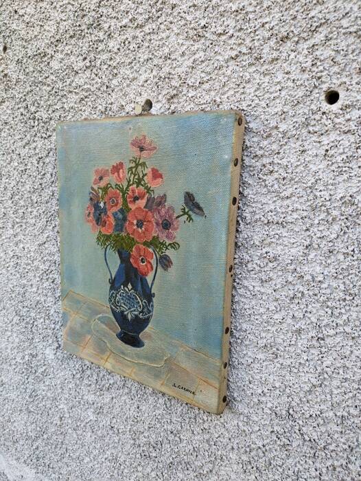 Old painting "Anemones"