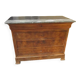 Commode ancienne-plaquage et marbre