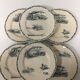 6 flat plates Terre de fer Creil and Montereau marine model