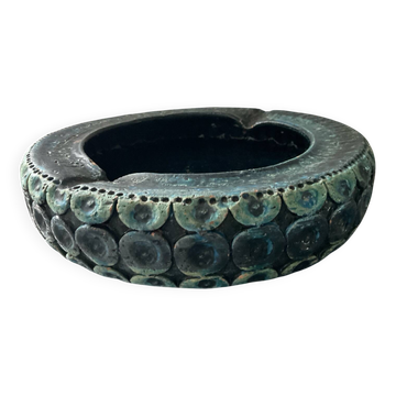 Large Bitossi-Aldo Londi ashtray in glazed ceramic