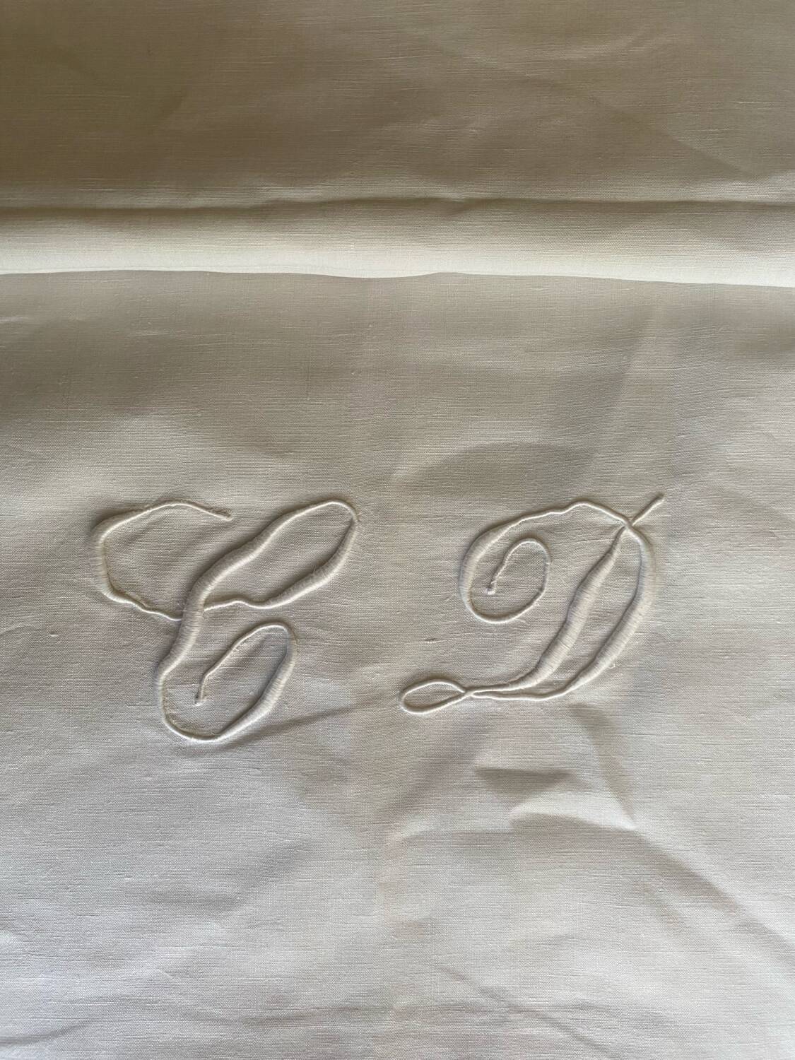 Old embroidered sheet