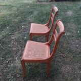 Pair of chair cane with barette