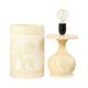 Vintage Table Lamp Alabaster Natural Stone Flowers Spain 1960s