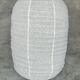 Très grande suspension en rotin et lin naturel japonisante en forme de lanterne H80 D65