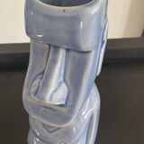 Vintage ethnic vase in glazed porcelain