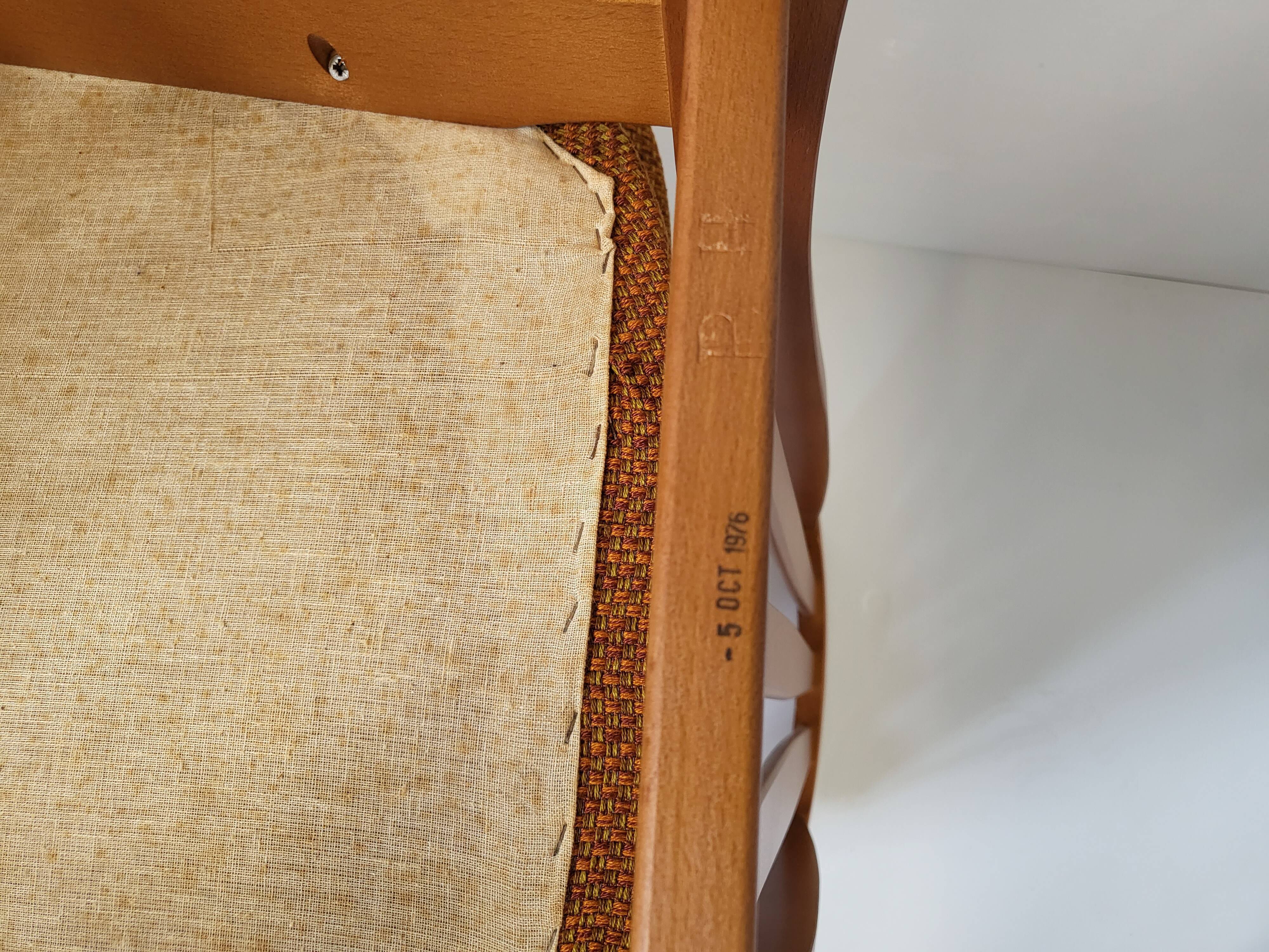 Suite of 4 chairs Jentique 1970 vintage