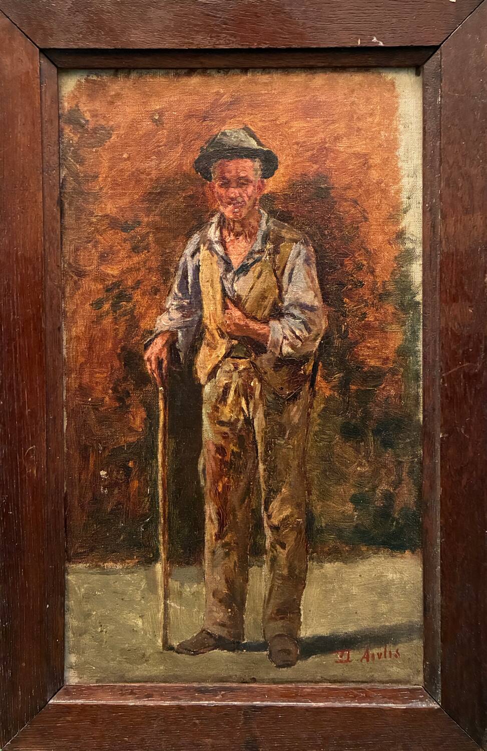 Portrait of a man from the 19th century.