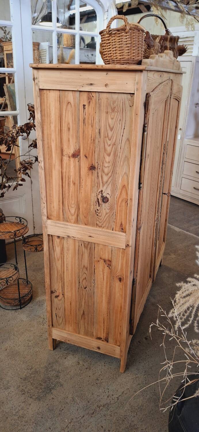 Antique fir wardrobe