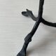 Wrought iron candle holder