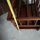 Magazine rack, mahogany vinyl rack, 19th century