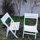 Sièges de jardin vintage en bois