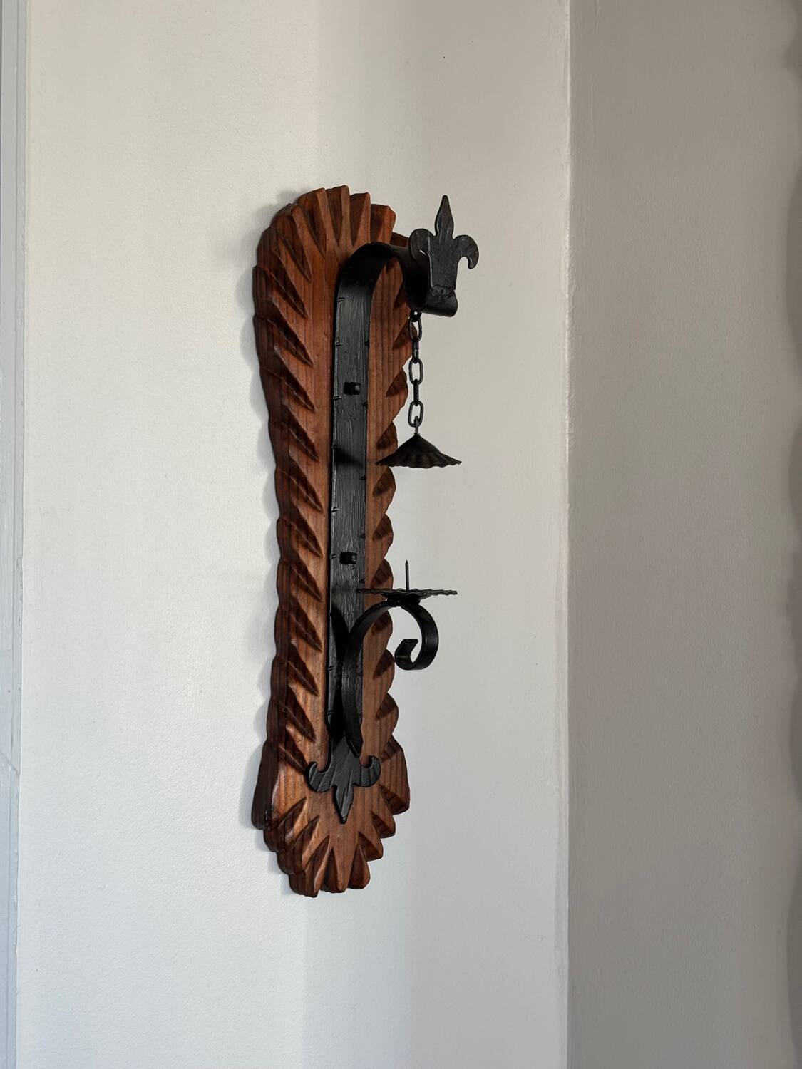 Brutalist wall candlestick