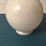 Round globe in white opaline