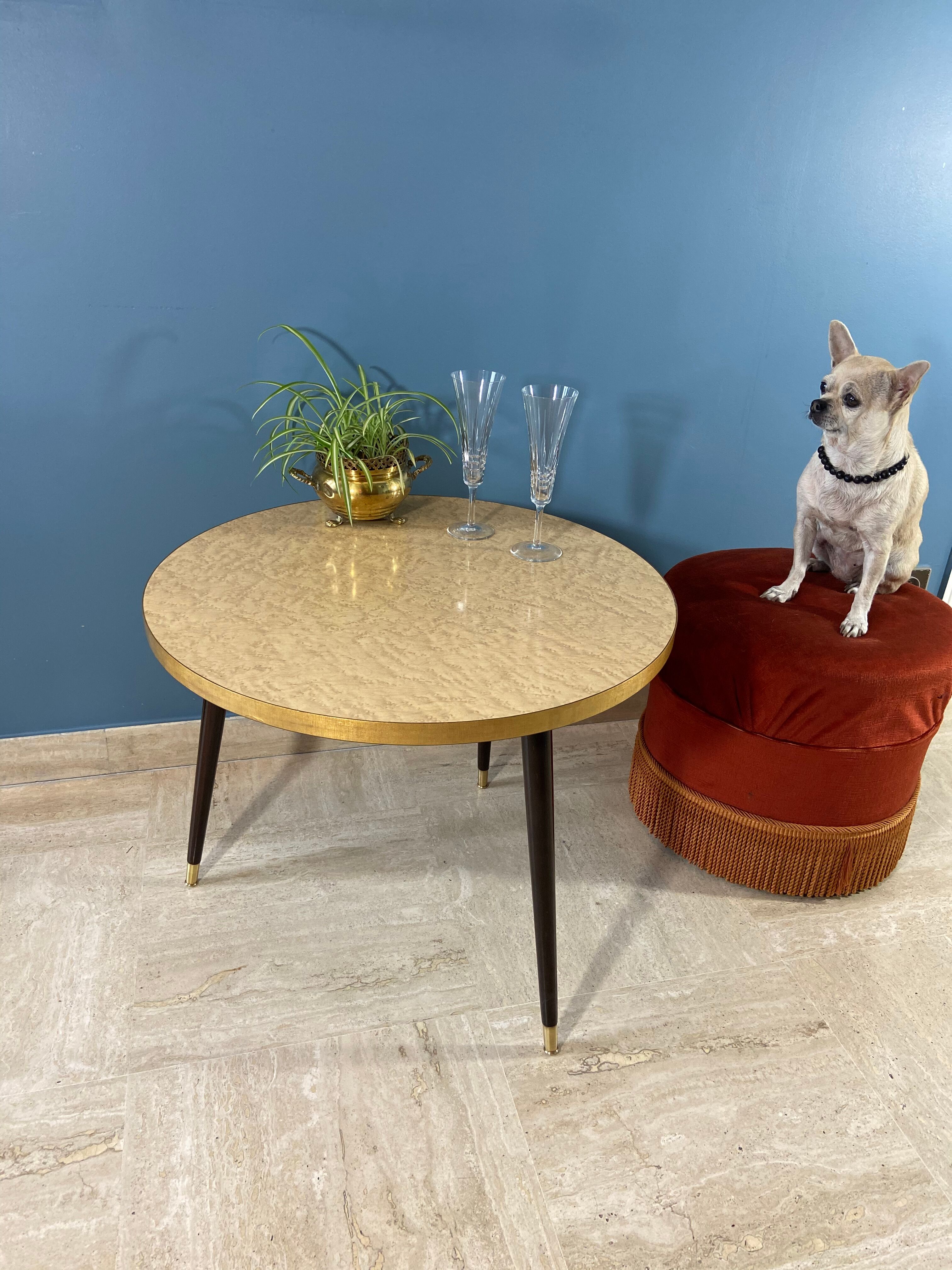 Vintage tripod coffee table 1950