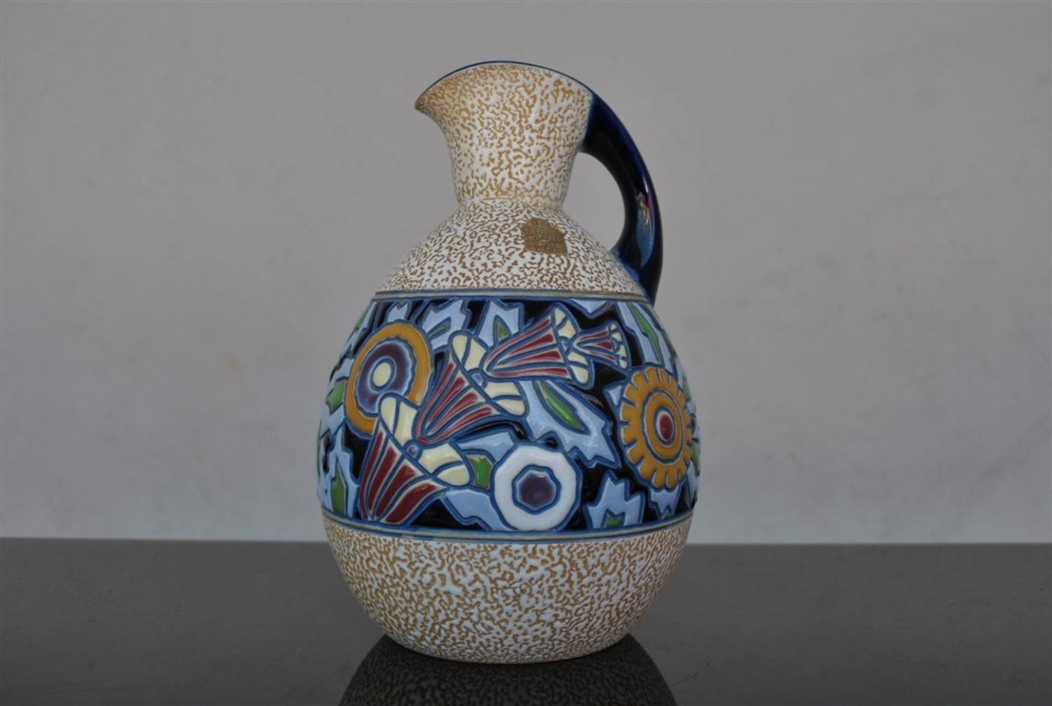 Vase art deco Amphora ceramic pitcher