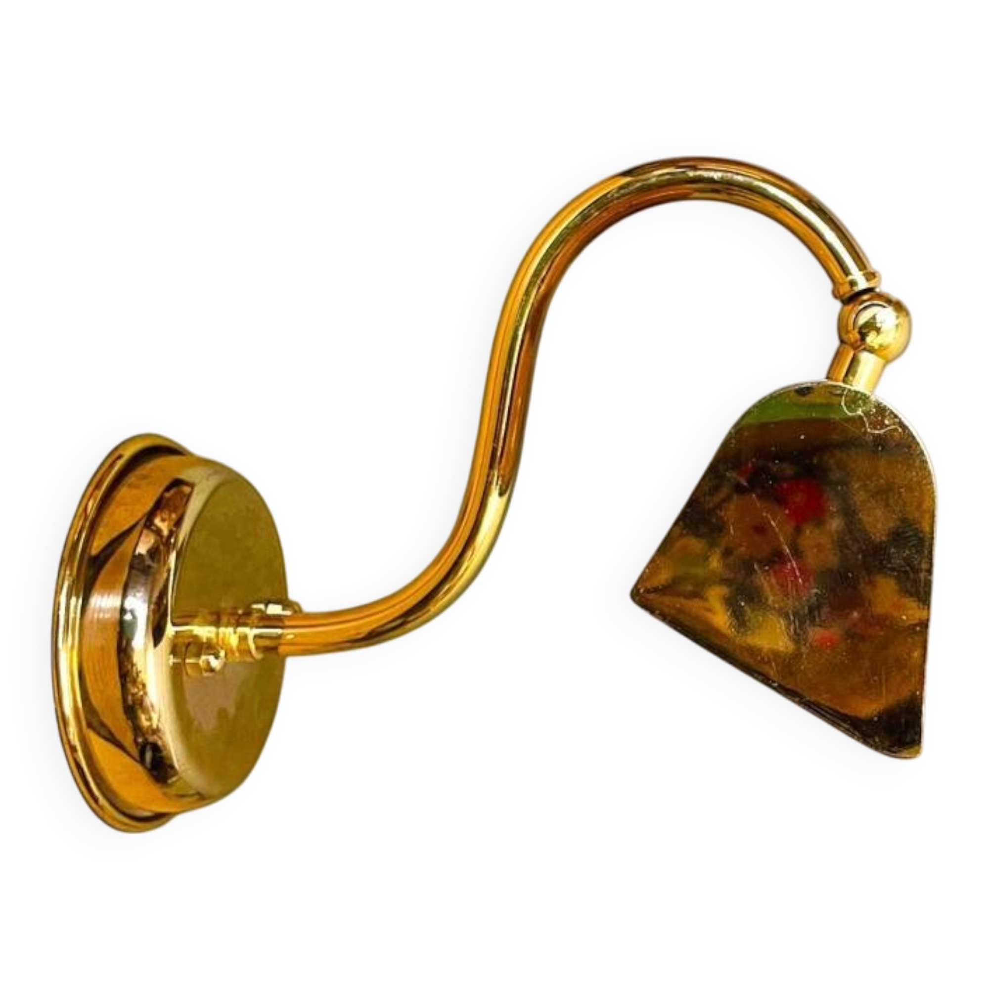 Industrial brass adjustable  wall picture light