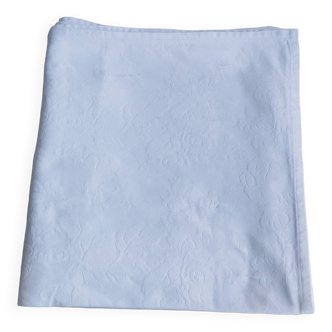 Nappe coton damassé blanc