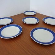 Swedish Stoneware Koka Plates by Hertha Bengtson for Rörstrand, 1960s, Set of 6