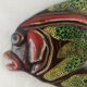 Handmade Vallauris ceramic fish wall decoration