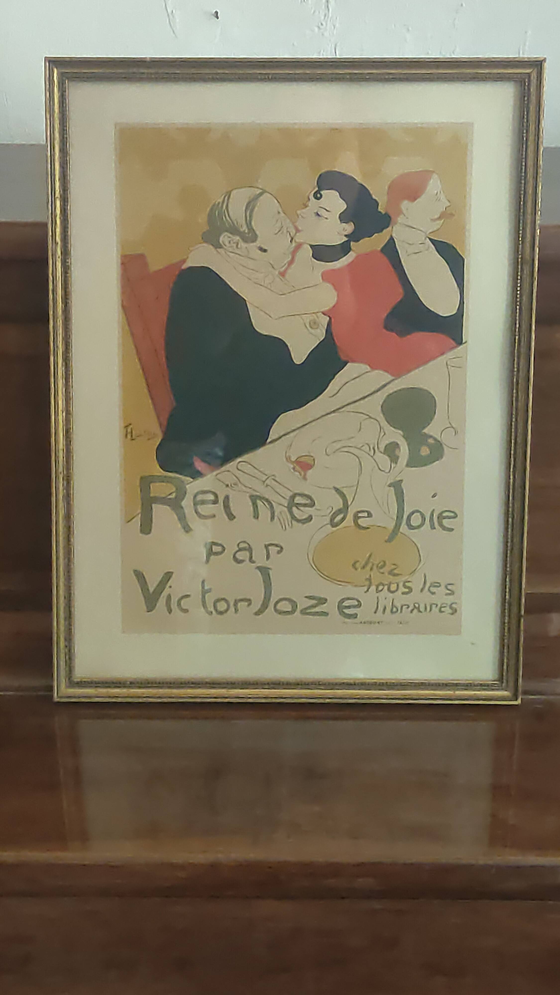 Toulouse Lautrec poster frame "Queen of joy"