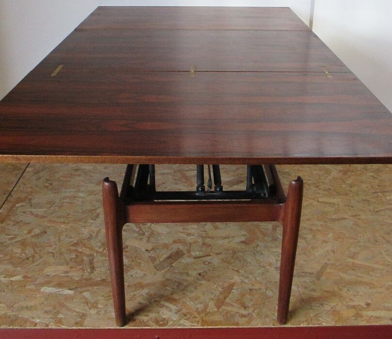 Table transformable system  rosewood
