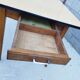 Large table with oak spindle top formica year 50