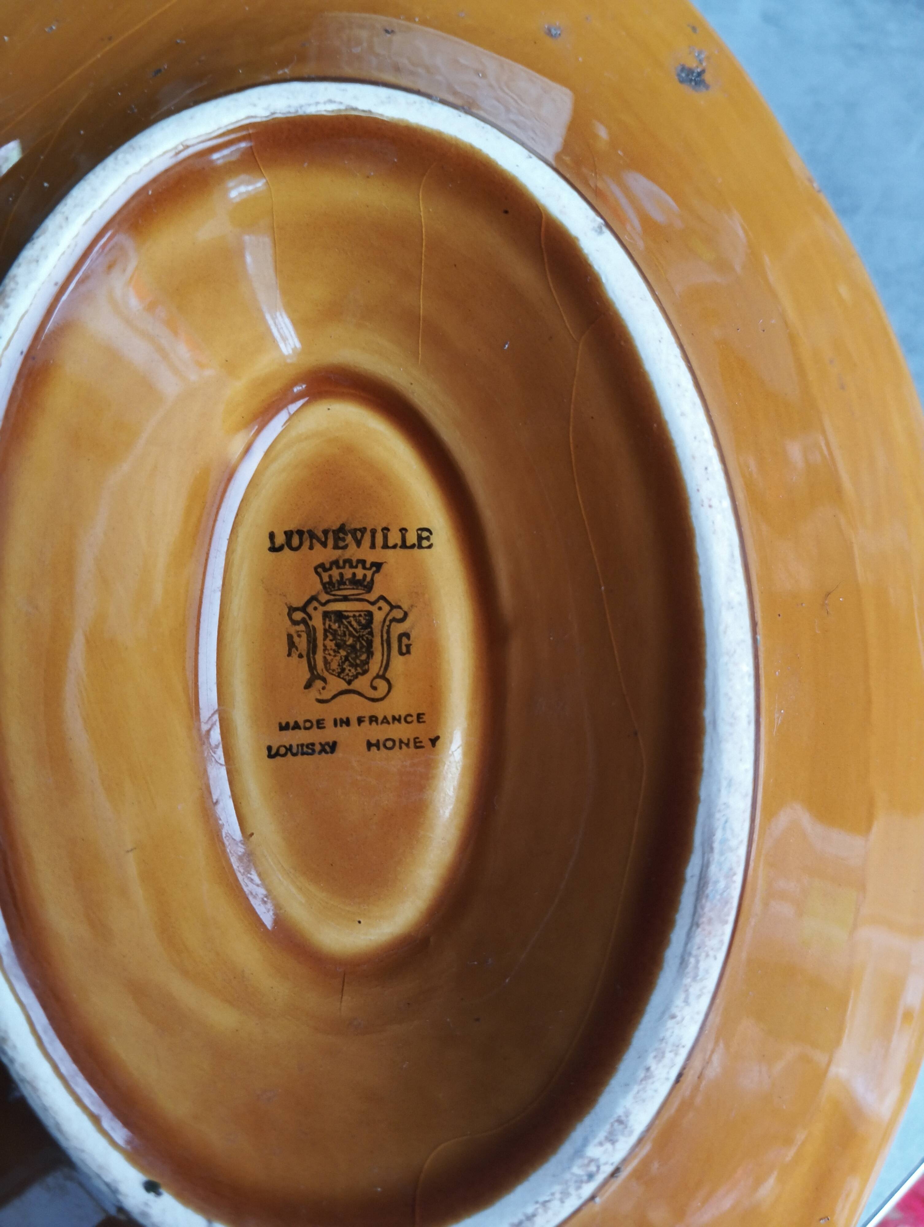 Lunéville sauce boat honey Louis XV