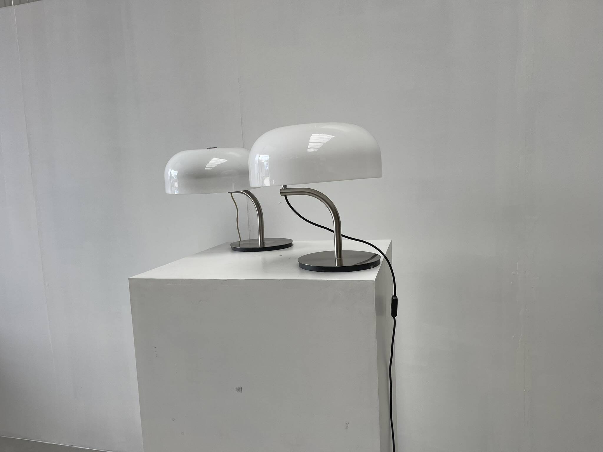 Pair of table lamps by Giotto Stoppino for Valenti, 1980s