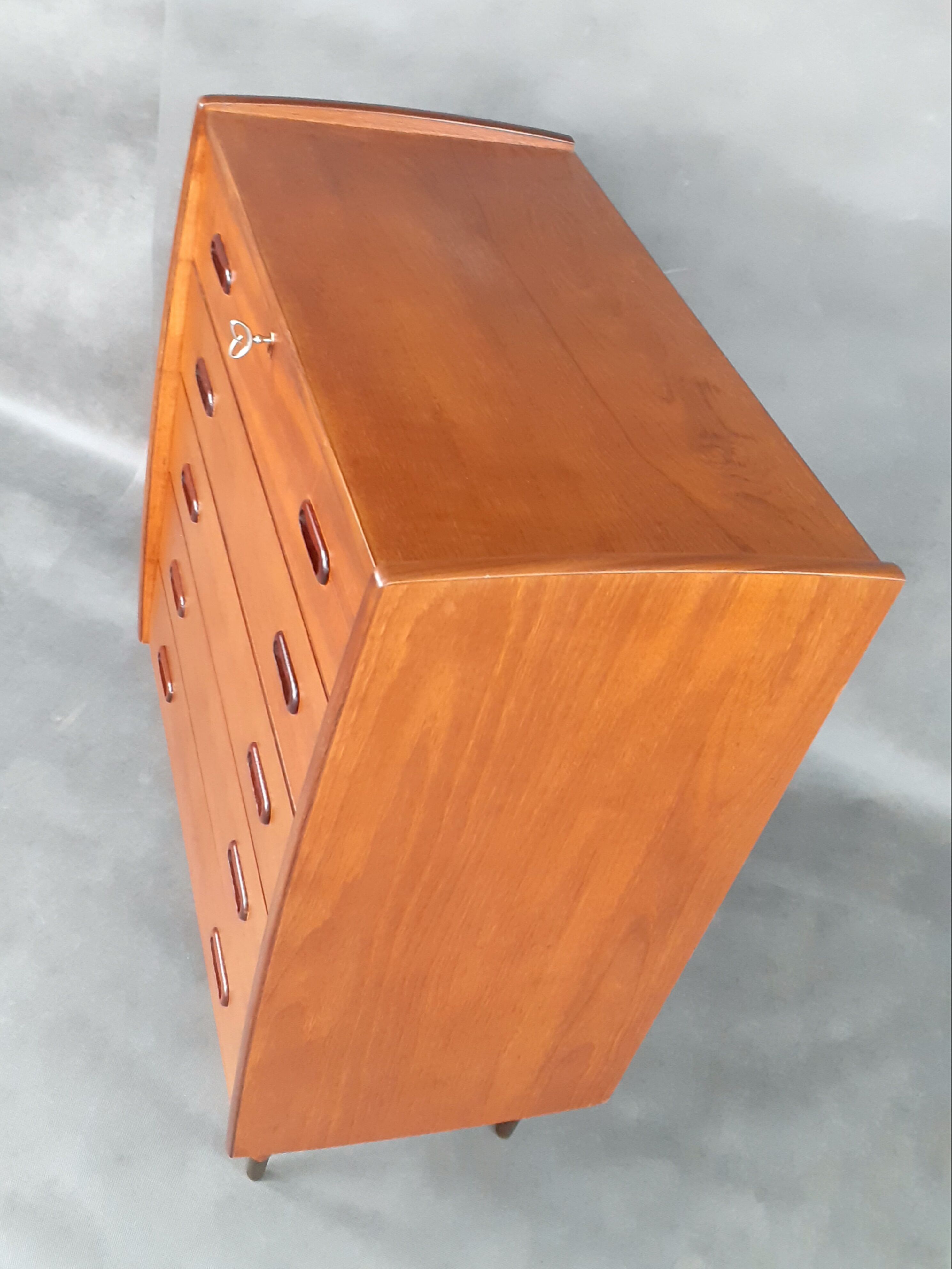 Commode Norvégienne 5 tiroirs en Teck, 1960s