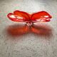 Red translucent blown glass bowl / centrepiece.