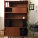 Teak veneer cabinet/bookcase