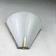 Pair of mid-century conical opal glass wall lights, Italy 1960s