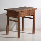 Antique solid wood table – Chinese side table with drawer – circa 1900