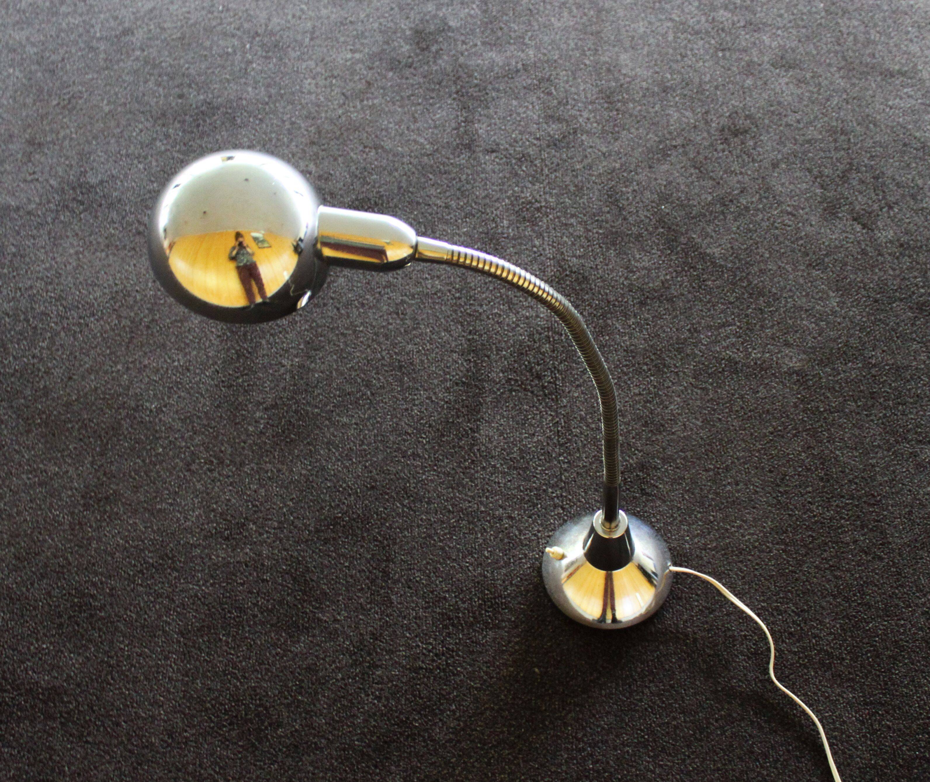 Chrome desk lamp, 50s.