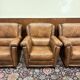 Ensemble de fauteuils Chesterfield anglais classiques