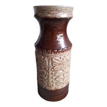 Large Germany ceramic vase with floral decoration