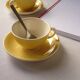Coffee set 5 yellow cups Villeroy & Boch vintage