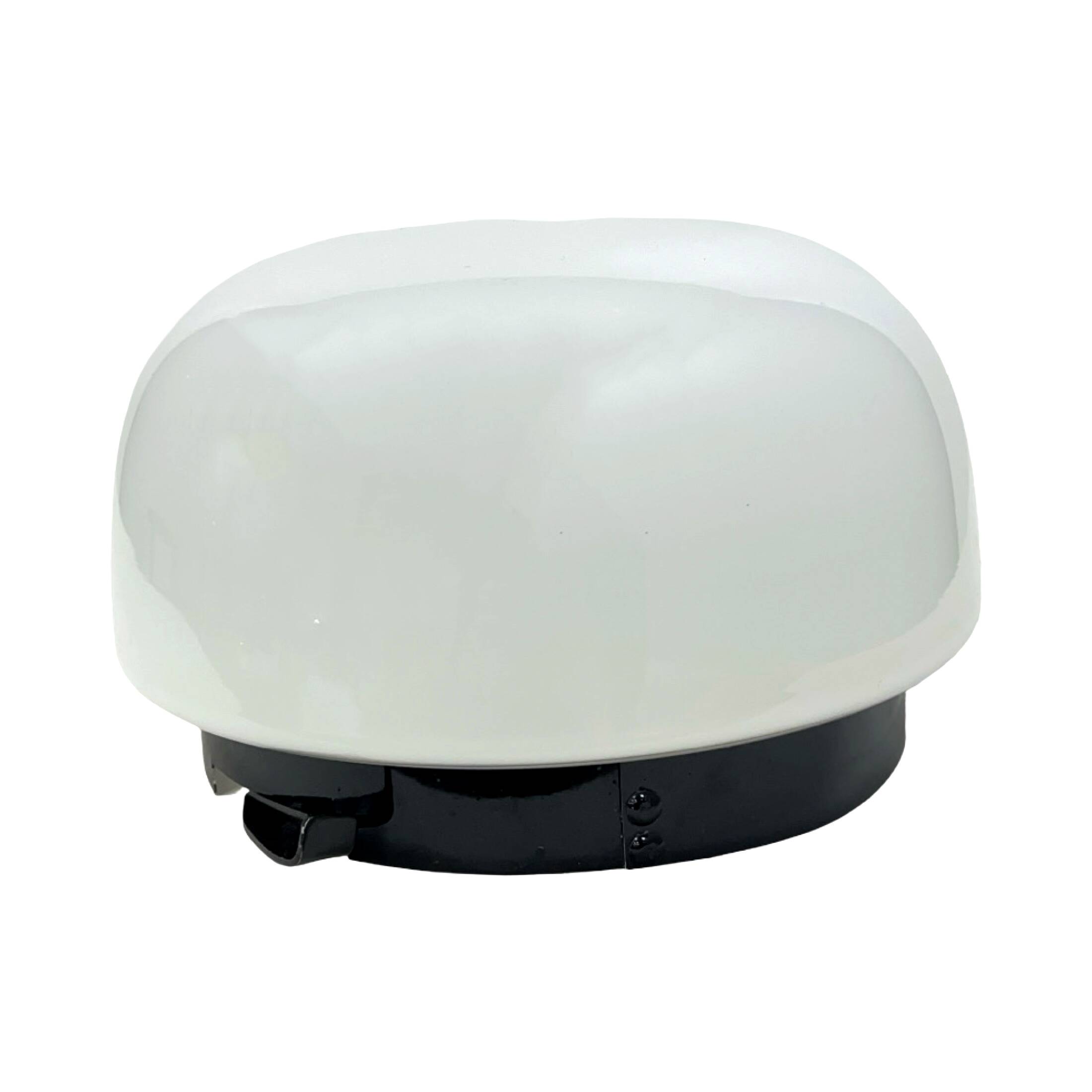 RZB ceiling lamp – Germany, 1970s, opal glass, 22 cm, E27