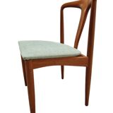 Set of two modern Juliane teak dining chairs by J. Andersen