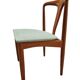 Set of two modern Juliane teak dining chairs by J. Andersen