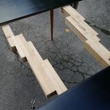 Expandable round dining table 2m46