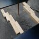Expandable round dining table 2m46