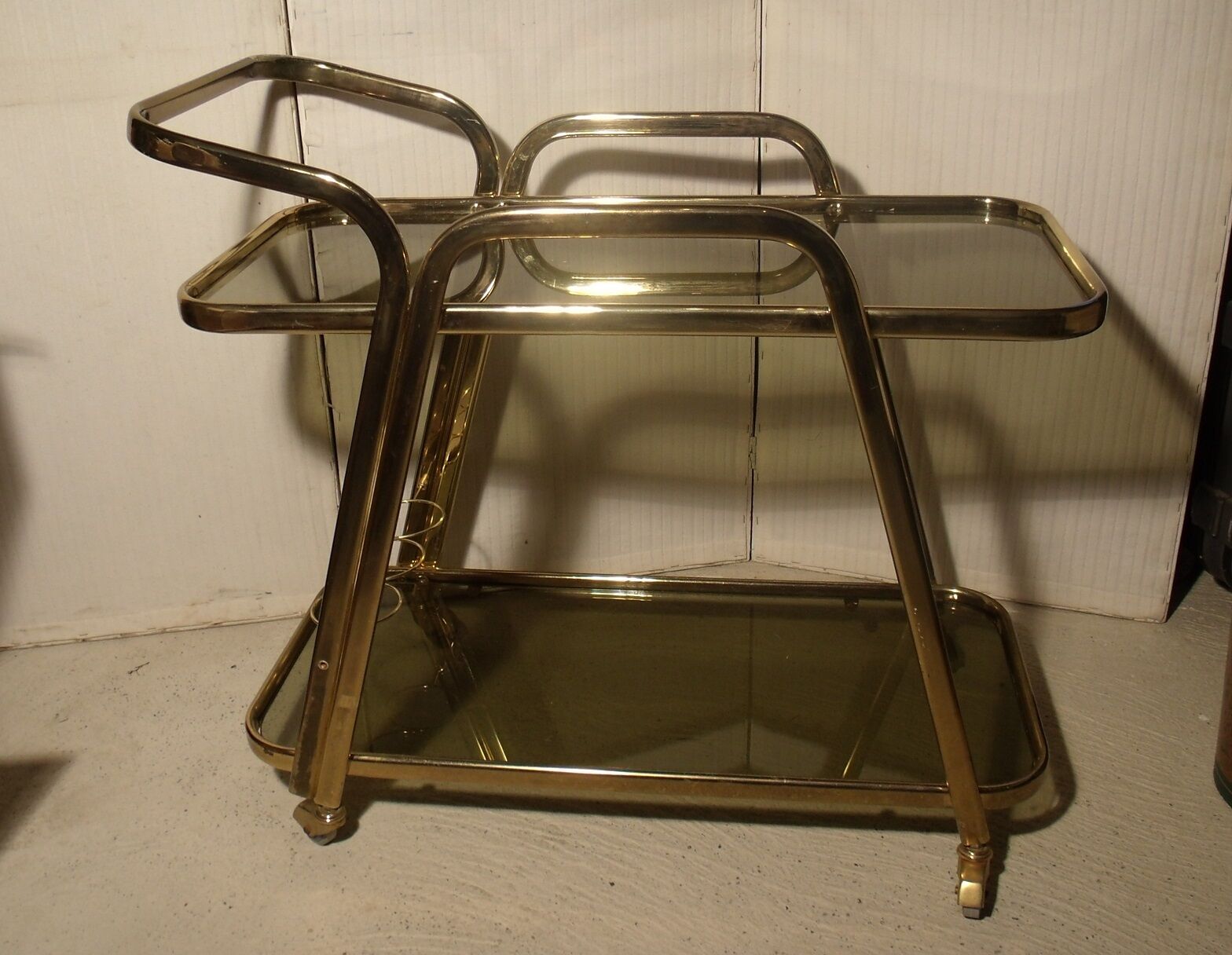 Golden serving table