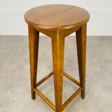 Solid wood oak bar stool