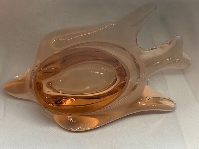 Swallow empty glass pocket pink crystal