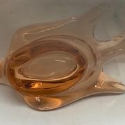 Hirondelle vide poche en verre cristal rose